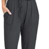PRETTYGARDEN Women's Summer Casual Deep V Neck Short Sleeve Wrap Drawstring Waist Jumpsuit Romper